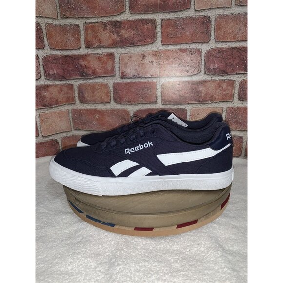 Reebok Canvas Techque Men\'s Shoes Retro Sneakers Blue / White  Size 10.5 Classic main image 8